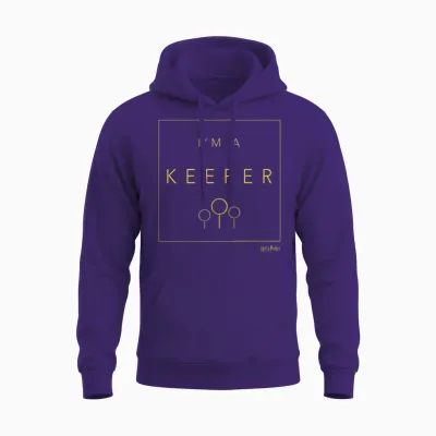 Harry Potter Quidditch I'm a Keeper Unisex Hoodie - Purple