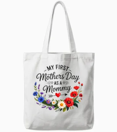Mein Erster Muttertag Als Mama Muttertag 2026 Neue Mama Tote Bags - White