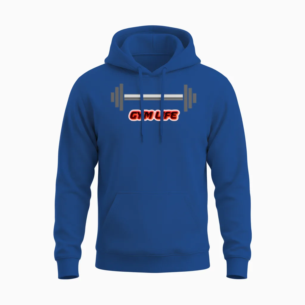 Gym Life Style & Lifting Unisex Hoodie in Royal