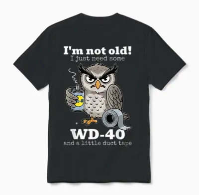 I'm Not Old I Just Need Some and a Little Turtle Tape Eule Unisex T-Shirt - Black