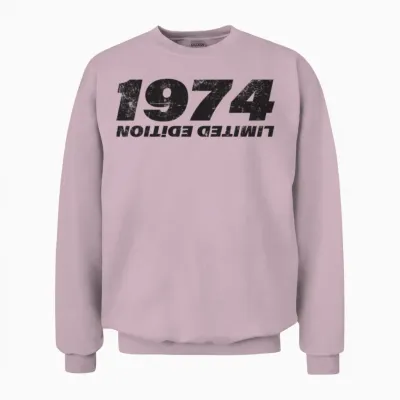 1974 Vintage Unisex Sweatshirt - Light Pink