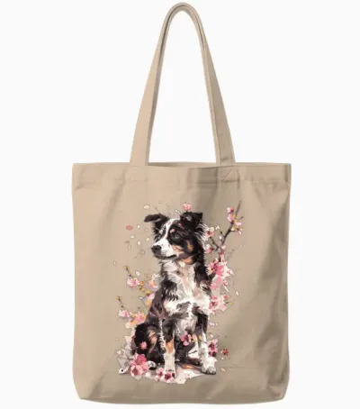 Dog Tote Bags - Natural