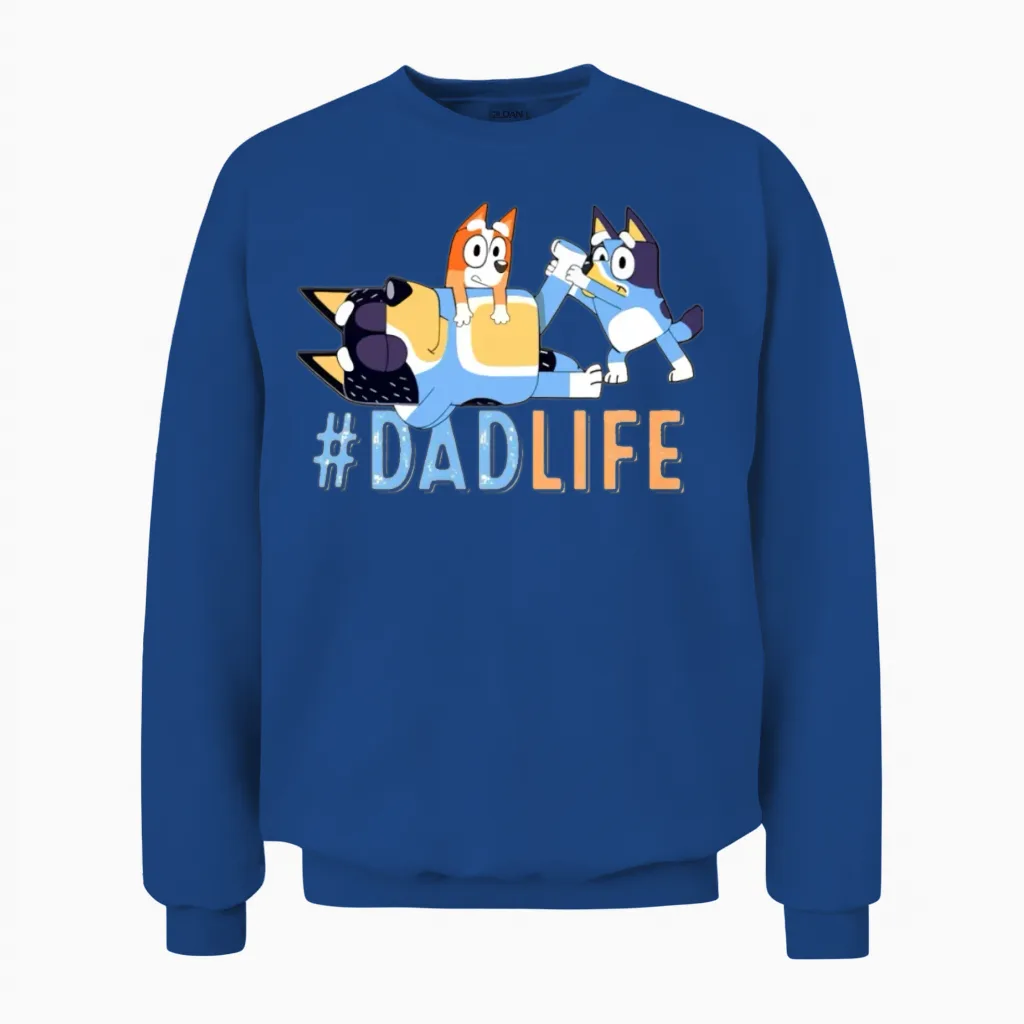 Bluey Dad Unisex Sweatshirt in Royal