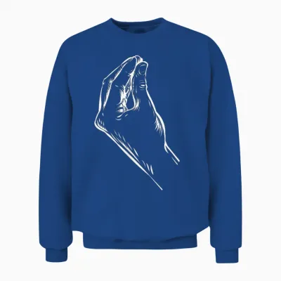 Funny Italian Hand Gesture Italy Italiano Unisex Sweatshirt - Royal