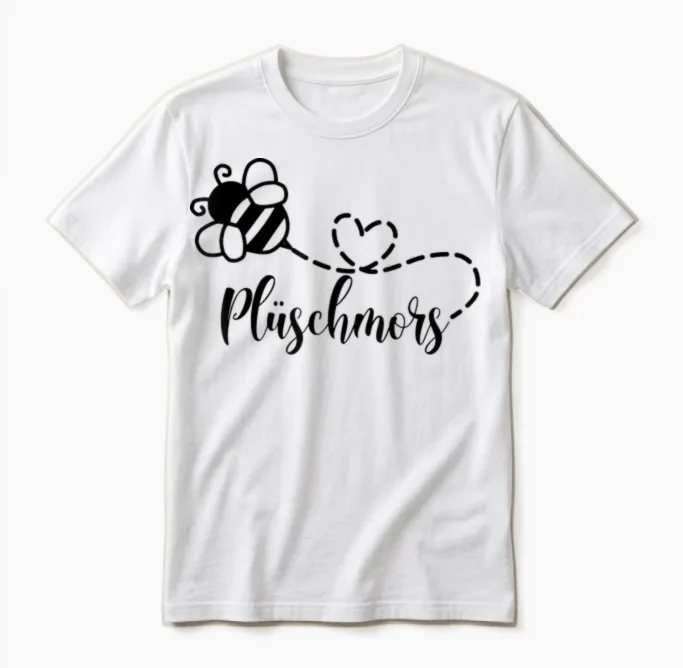 Plüschmors Hummel Ostfriesisch Nordsee Ostfriesland Unisex T-Shirt in White