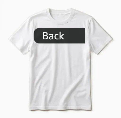 Hangyodon Front and Back Logo Unisex T-Shirt - White