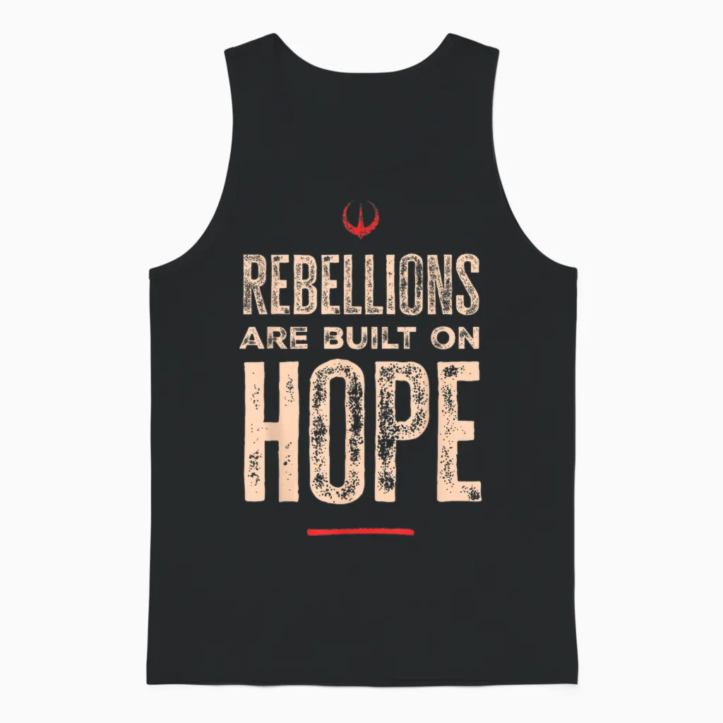 Star Wars Andor Rebellions Are Built on Hope Grunge Style T-Shirt, Black, S Unisex Tank Top in Black
