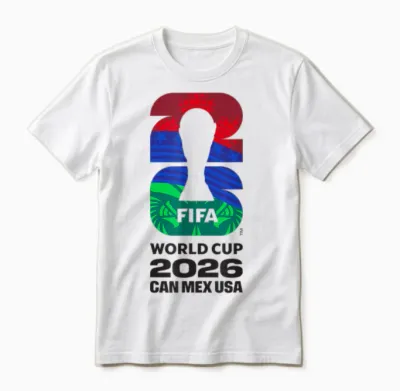 Fifa World Cup26 Fifa Host Country Logo Flags Unisex T-Shirt - White