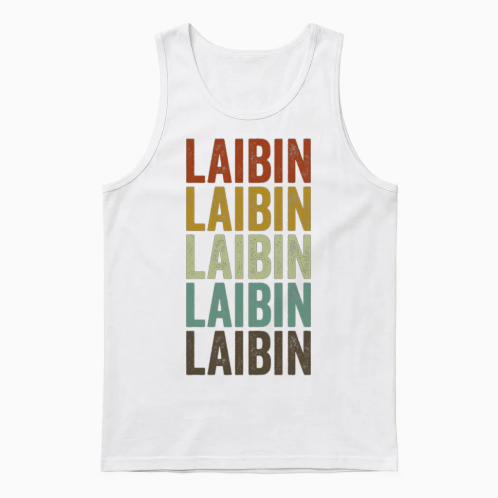 Laibin China Retro Vintage Unisex Tank Top - White