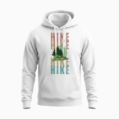 Hike Unisex Hoodie - White
