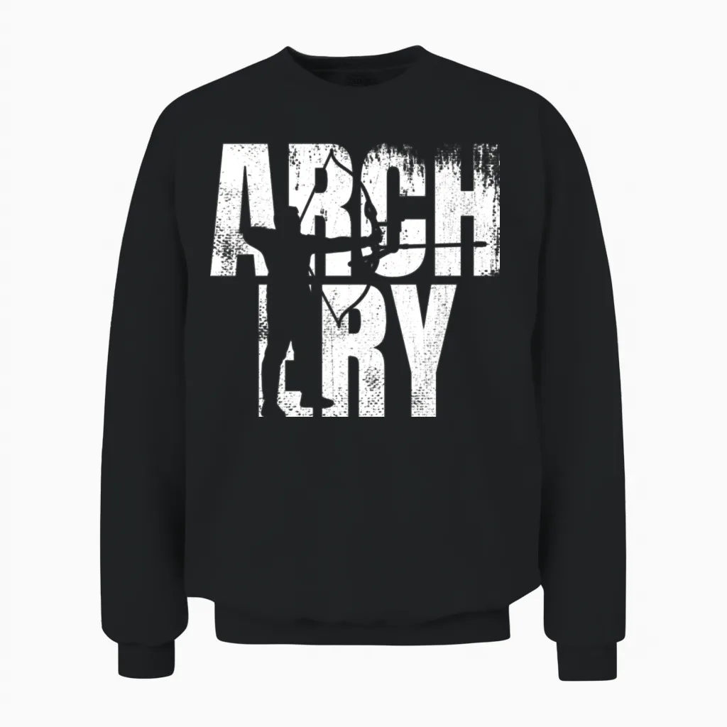 Funny Archery Unisex Sweatshirt - Black