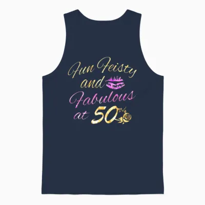 50th Birthday Designs Unisex Tank Top - Navy