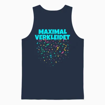 Meine Verkleidung Funny Costume Replacement Maximum Dressed T-Shirt, Black Unisex Tank Top - Navy
