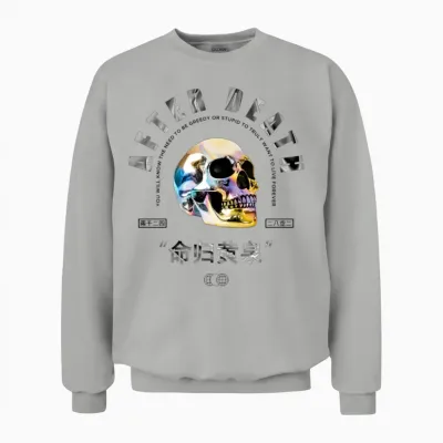 After Death Modern Streetwear Unisex Sweatshirt - Ash