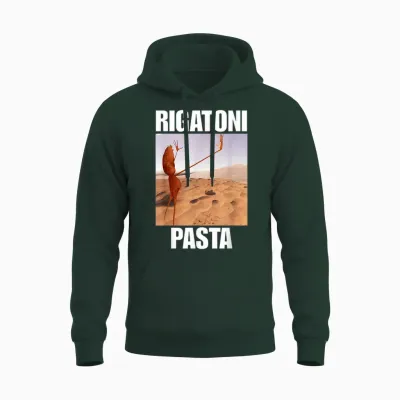 Marcus the Worm Rigatoni Pasta Unisex Hoodie - Forest