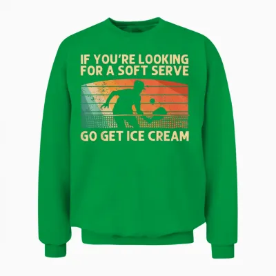 Pickleball Art for Men Women Pickleball Player Pickle Ball Unisex Sweatshirt - Irish Green