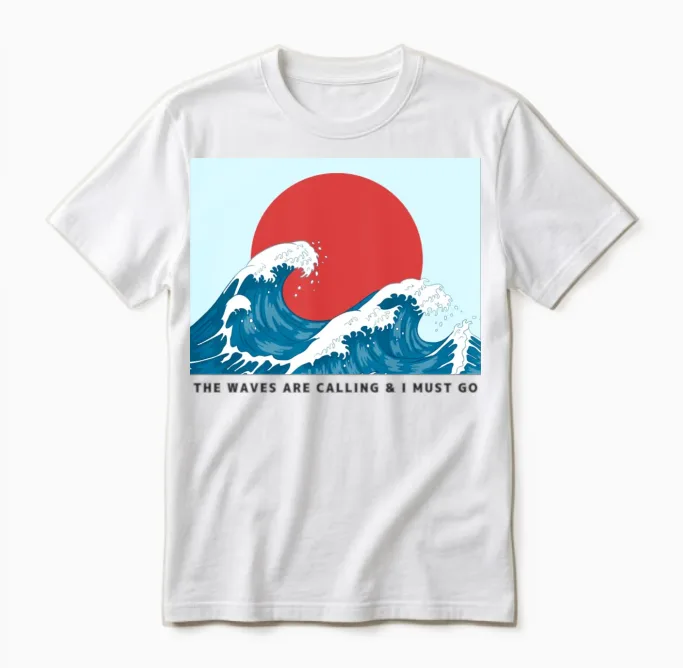 Waves Hunter Hunting Gift Unisex T-Shirt in White