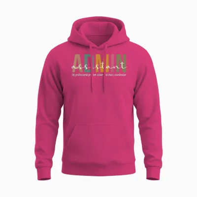 Funny Admin Assistant Definition Administrative Assistant Unisex Hoodie - Heliconia