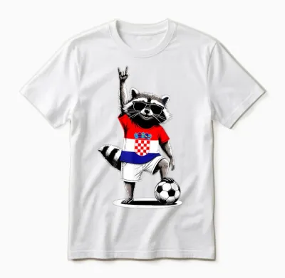 Kroatische Flagge Herren Damen Kinder Kroatien Unisex T-Shirt - White