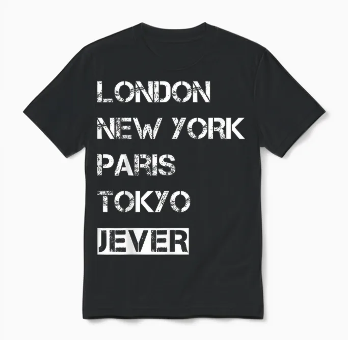 Meine Heimat Jever! Geburtsort & Heimatliebe Jever Unisex T-Shirt in Black