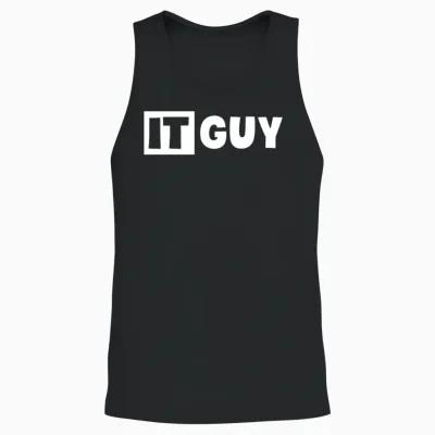 It Guy Funny Information Technology Tech Unisex Tank Top - Black