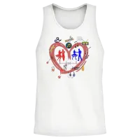 The True Meaning of Music — Lovers Unisex Tank Top - White – 2