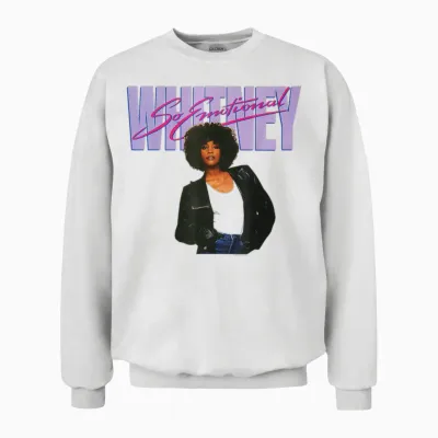 Officiel Official Whitney Houston So Emotional Iconic Unisex Sweatshirt - White