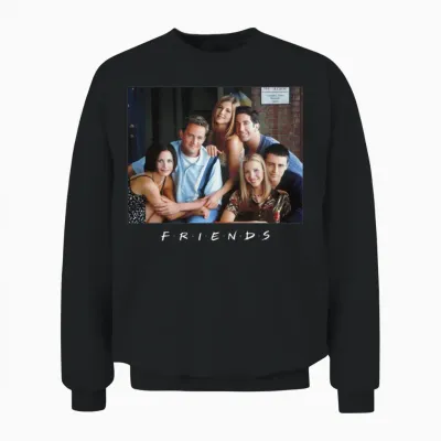 Friends Photo Logo Unisex Sweatshirt - Black