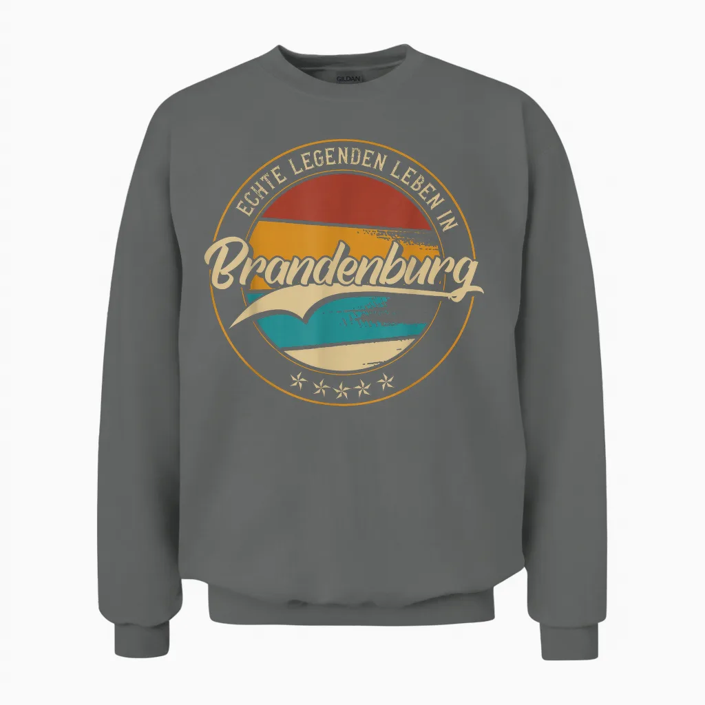 Brandenburg Meine Heimat | Heimatliebe & Geburtsort T-Shirt, Black Unisex Sweatshirt in Graphite Heather