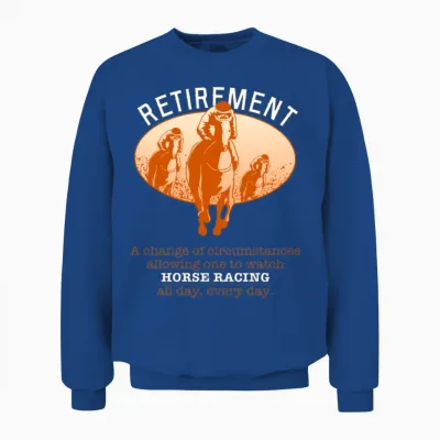 Pension Horse Racing Unisex Sweatshirt - Royal