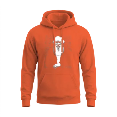 Leo Tolstoy Unisex Hoodie - Orange