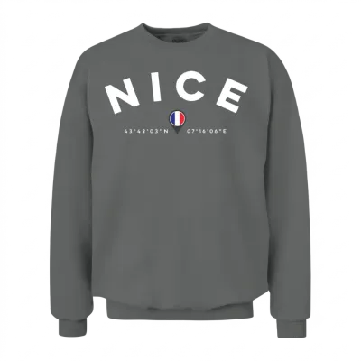 Nice France Unisex Sweatshirt - Graphite Heather