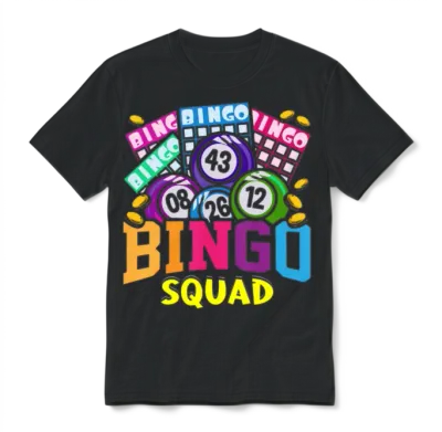Bingo, Bingo Players, Bingo Squad Unisex T-Shirt - Black