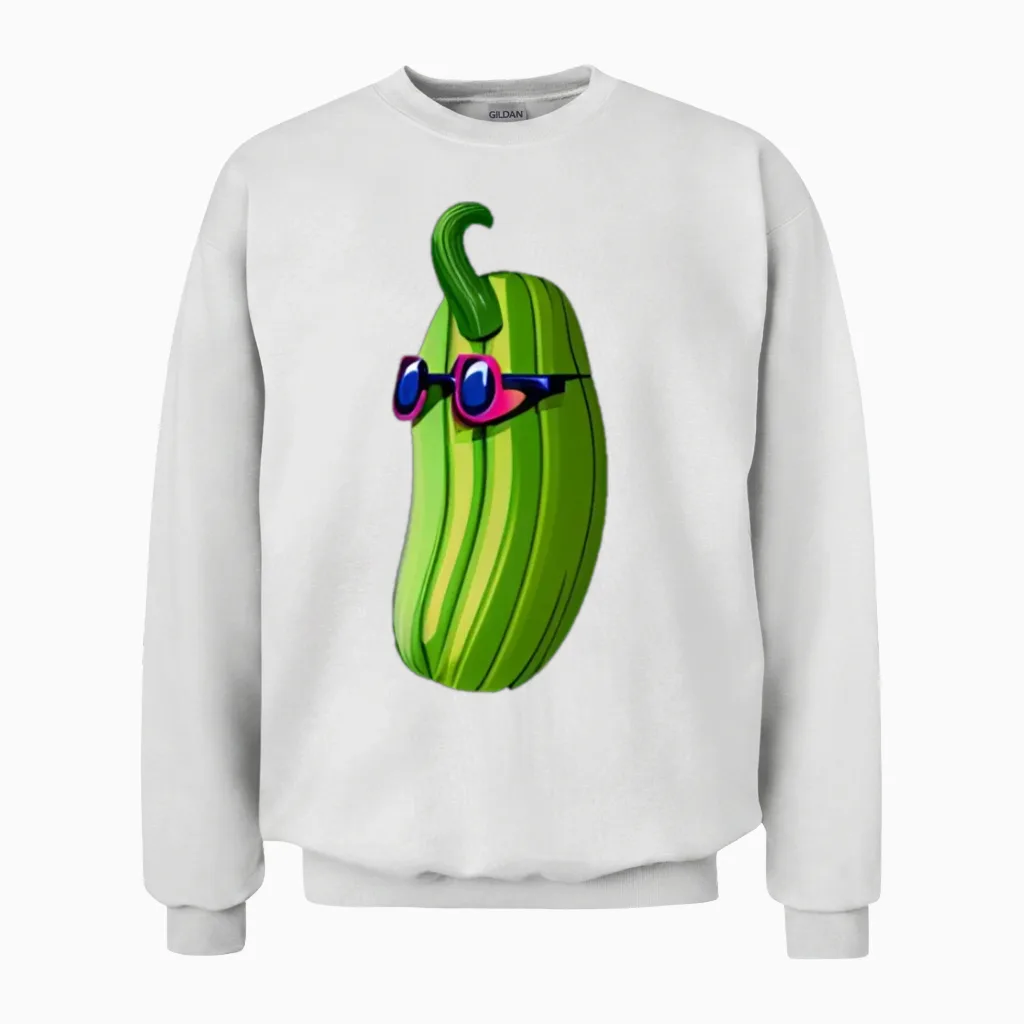Rockabilly Chini Unisex Sweatshirt in White