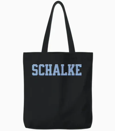 Schalke T-Shirt, Black Tote Bags - Black