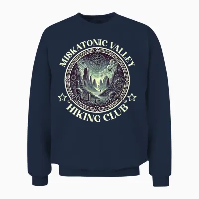 Miskatonic Wanderverein Lovecraftscher Kosmischer Horror Unisex Sweatshirt - Navy