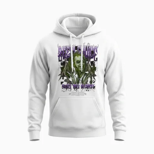 Beetlejuice Band T-Shirt, Black, S Unisex Hoodie - White