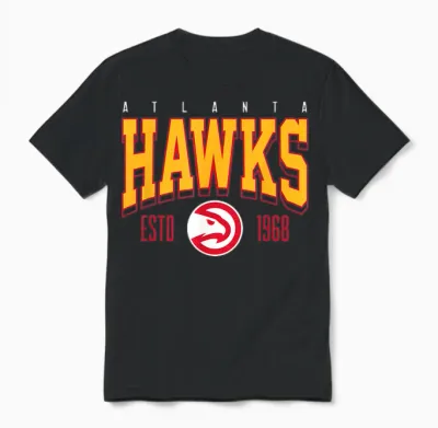 Nba Official Atlanta Hawks Battle Tested Unisex T-Shirt - Black