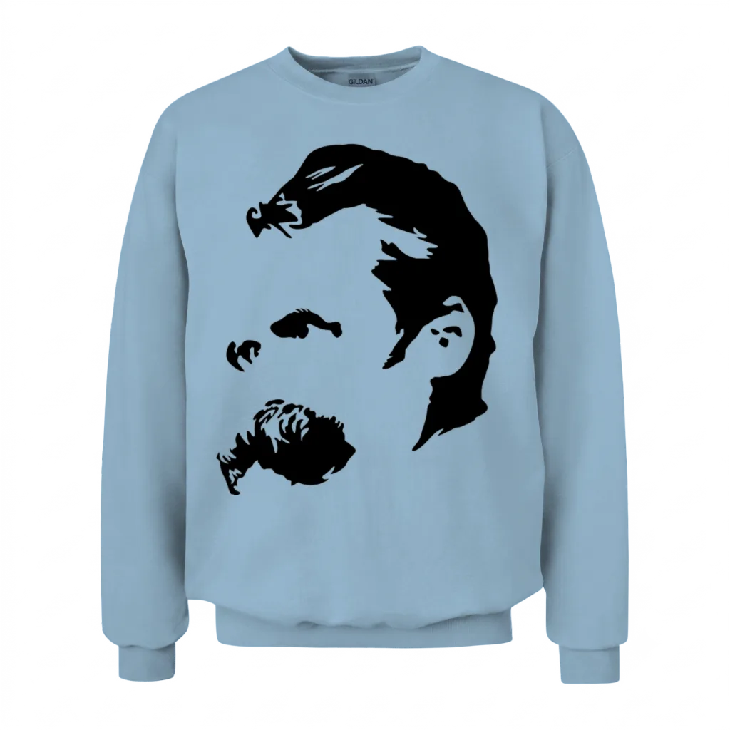 Nietzsche Unisex Sweatshirt - Light Blue
