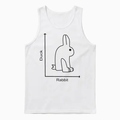 Duck Rabbit Unisex Tank Top - White
