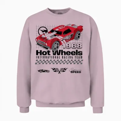 Hot Wheels – International Racing Team Supreme Speed 1968 Unisex Sweatshirt - Light Pink