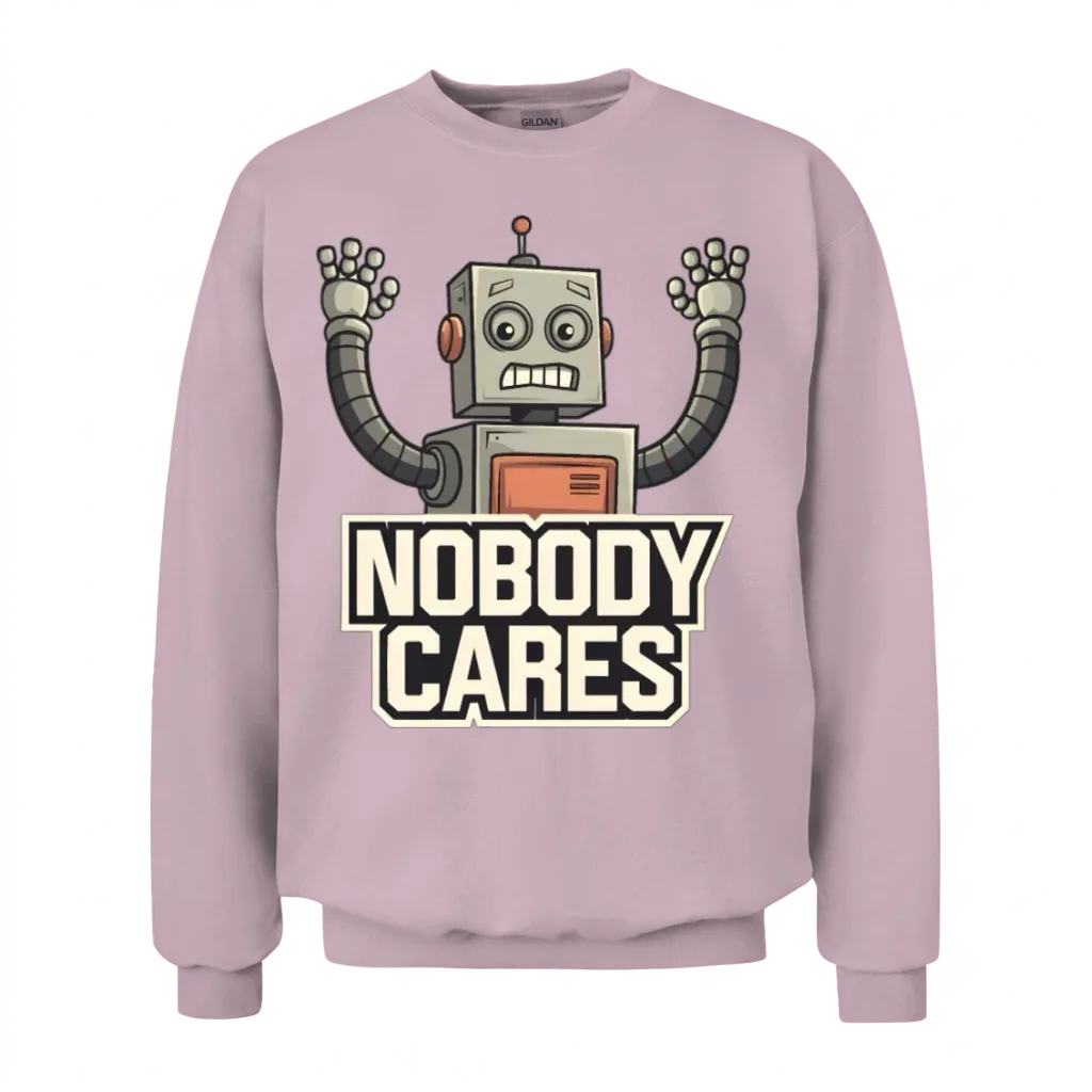 Quotes Nobody Cares β Cars & Muscle Gift Unisex Sweatshirt - Light Pink