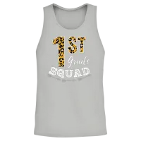 1st Grade Squad Leopard 1st Grade Teacher Unisex Tank Top - Ash – 2