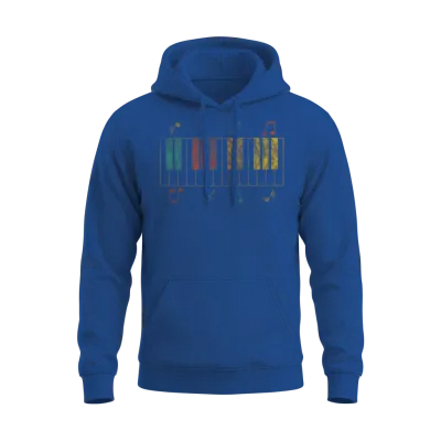 Classic Retro Piano Unisex Hoodie - Royal