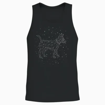 Sternbild Dog Constellation Dog Mom Dogfather Dog Unisex Tank Top - Black
