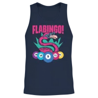 Cool Flamingo Bingo Flamingo for Bingo Players Unisex Tank Top - Navy – 2