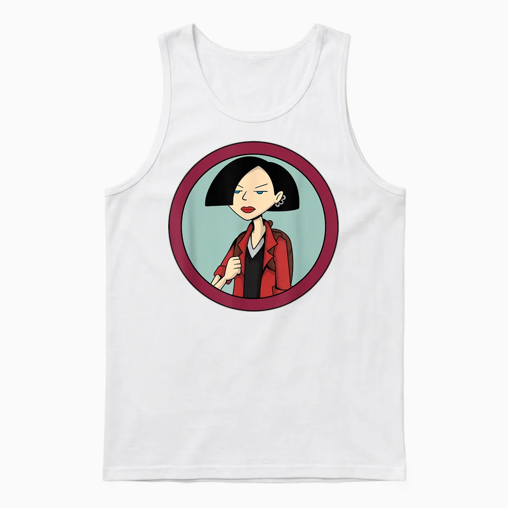 Mademark X Daria - Jane Lane βoh Bummer!β Daria Unisex Tank Top in White