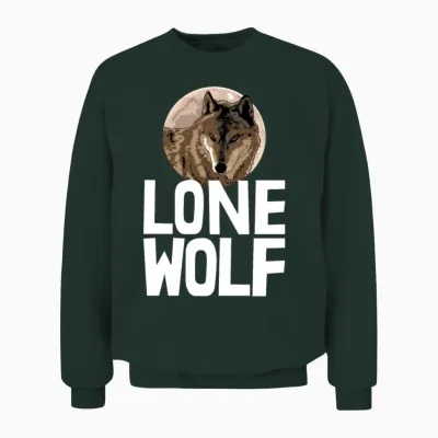 Lone Wolf Unisex Sweatshirt - Forest