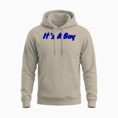 Lt's a Boy (the Prince Has Arrived) Unisex Hoodie - Sand