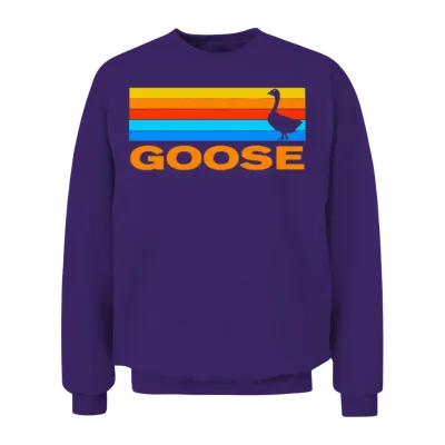 Goose Inspired Retro Unisex Sweatshirt - Purple